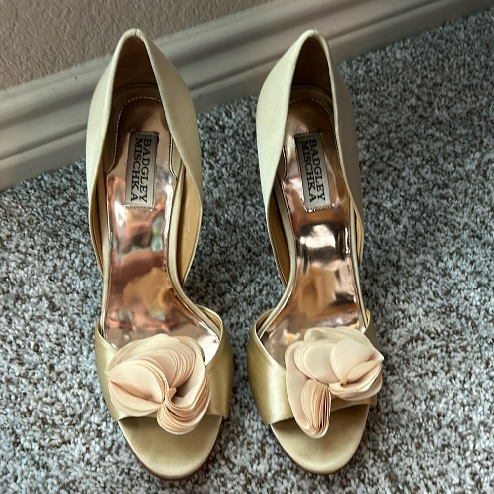 Like New Badgley Mischka Wedding 4” Stiletto - Picture 1 of 6